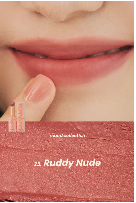 ลิปโรแมนด์ Romand Zero Matte Lip #23 Ruddy Nude