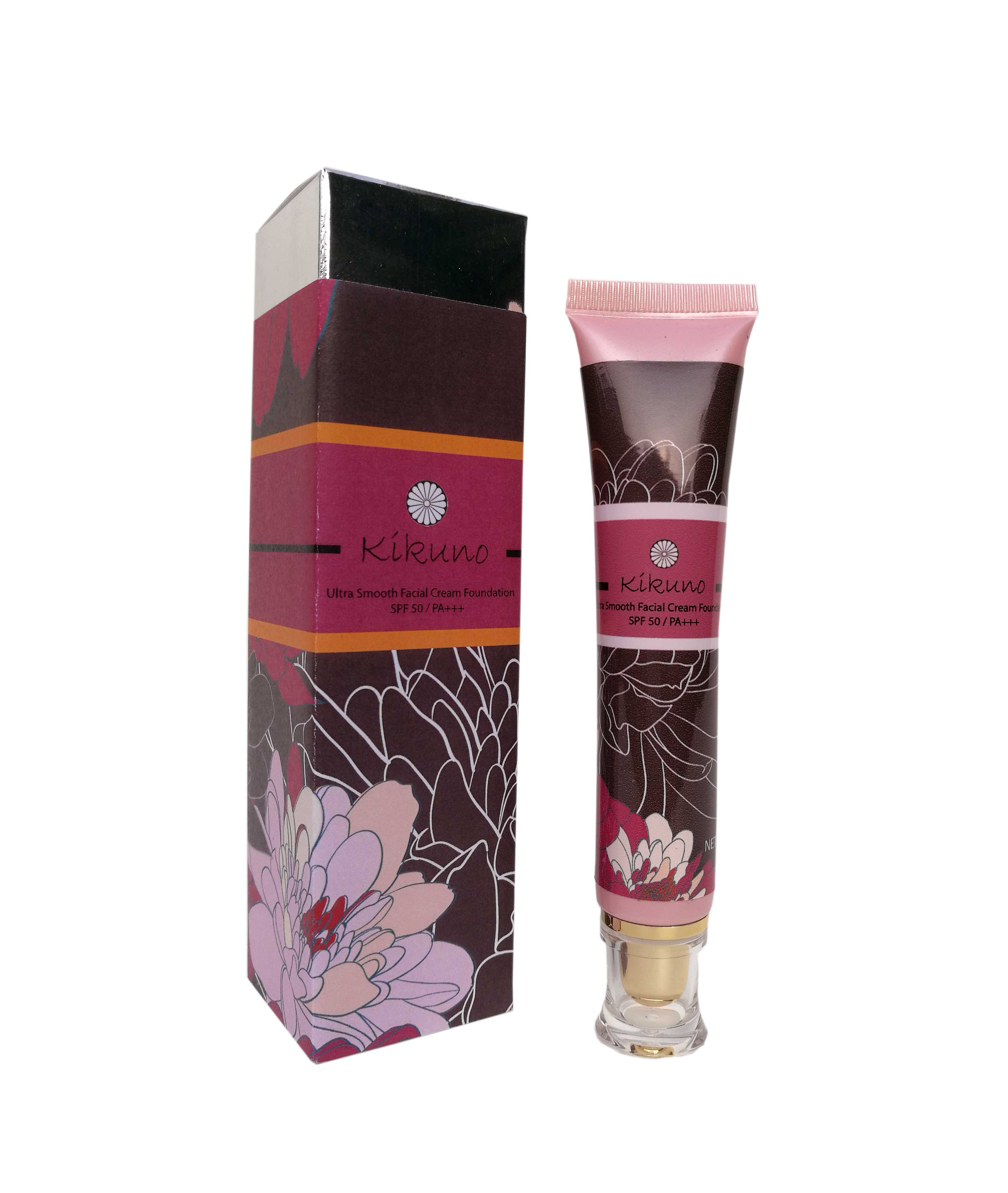 Sale ครีมกันแดดทาหน้ายี่ห้อไหนดี Kikuno Utra Smooth Facial Cream Foundation SPF50 PA+++ - 30 g. ( คิกูโนะ )