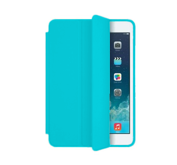 เคส iPad mini 1/2/3 ฝาพับเปิดได้หน้าวางสะดวก (สีฟ้า)