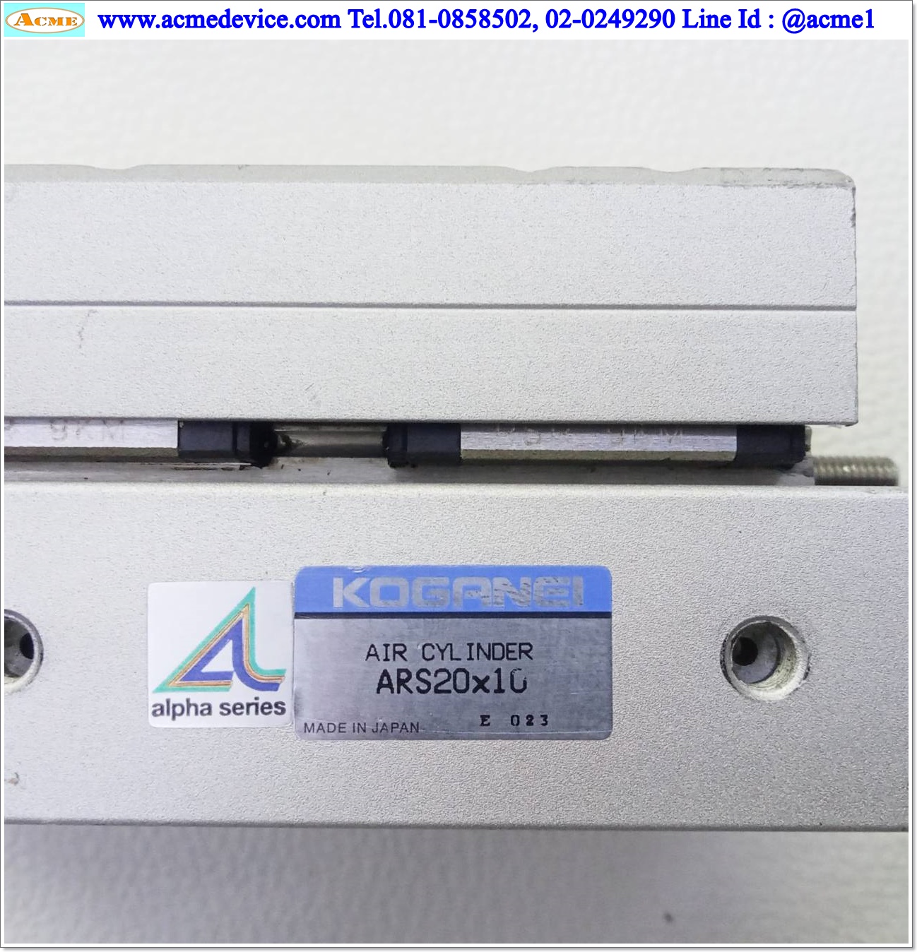 Air Cylinder KOGANEI รุ่น ARS20x10, Bore 20, Stroke 10 mm.