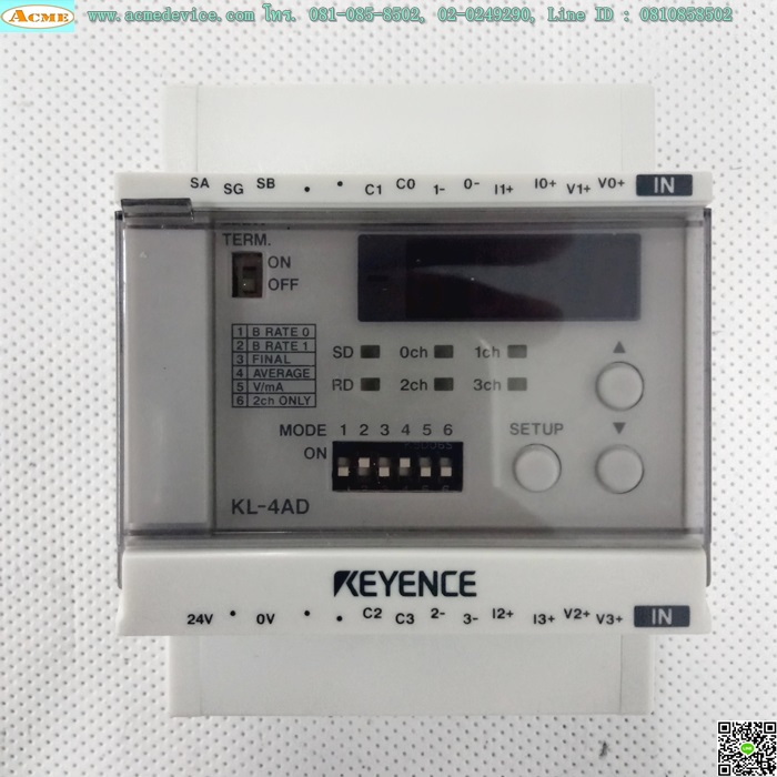 PLC Keyence รุ่น KL-4AD, Analog Input