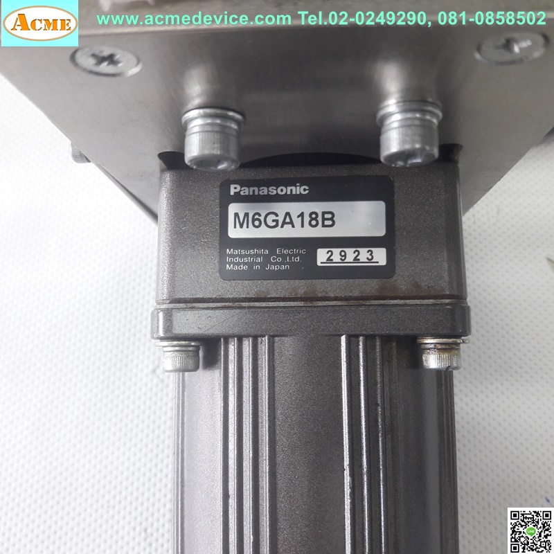 Conveyor & Motor Panasonic M61A6GD4L, 6W, 4P + Gear M6GA18B, ระยะ 760 mm. หน้ากว้าง 3 mm., 100Vac (คอนเวเยอร์)