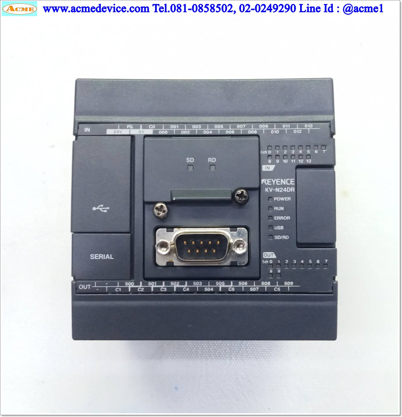 PLC Keyence รุ่น KV-N24DR + KV-N10L, CPU Module
