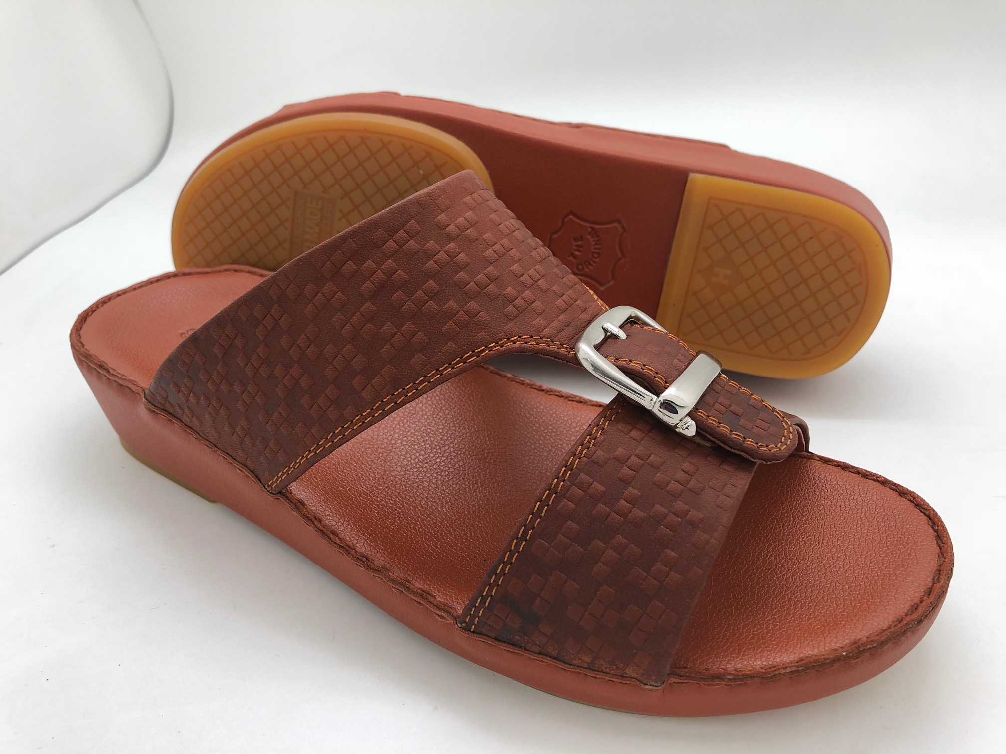 M2155A MEN ARABIC SLIPPER HIGH QUALITY LEATHER MADE IN THAILAND