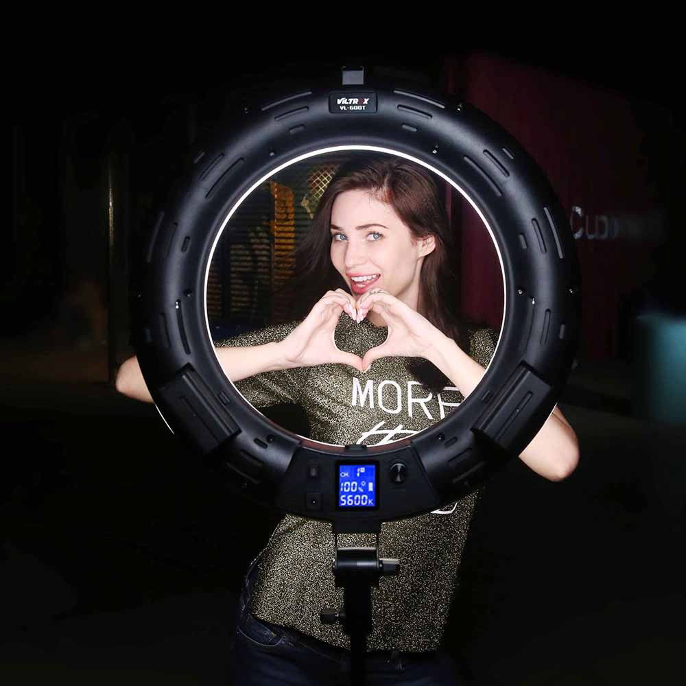 ไฟวงแหวน Viltrox VL-600T Wireless remote LED Ring light 18" 3300K~5600K สามารถใช้กับไฟบ้านและแบตเตอรี่ได้ (ByOrder รอสินค้า 2-3 วัน)