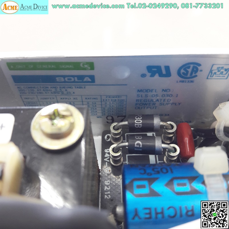 Power supply SOLA รุ่น SLS.05.030.1, Output 5V, 3A, 15W