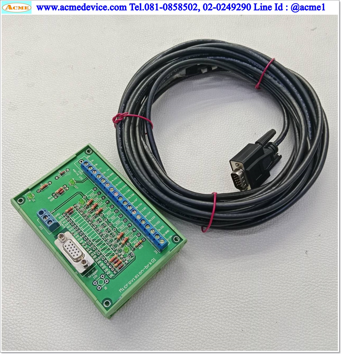 Breakout Board Phoenix Contact รุ่น DVT PCB601 Terminal, UMK-SE 11,25-1