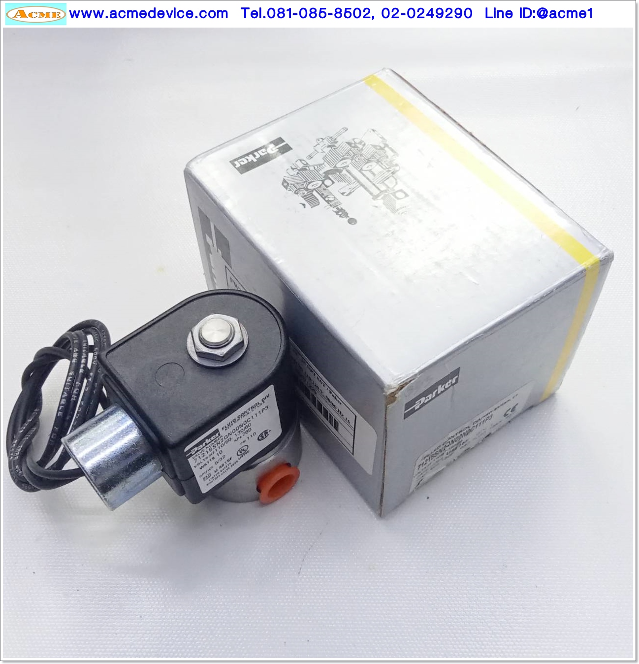 Solenoid Valve Parker รุ่น 71215SN2QN00N0C11P3, 110/120Vac, 10W