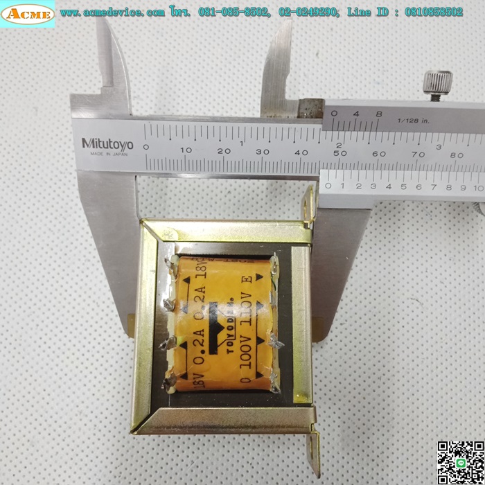 Transformer Toyoden รุ่น 110V/18V, 0.2A