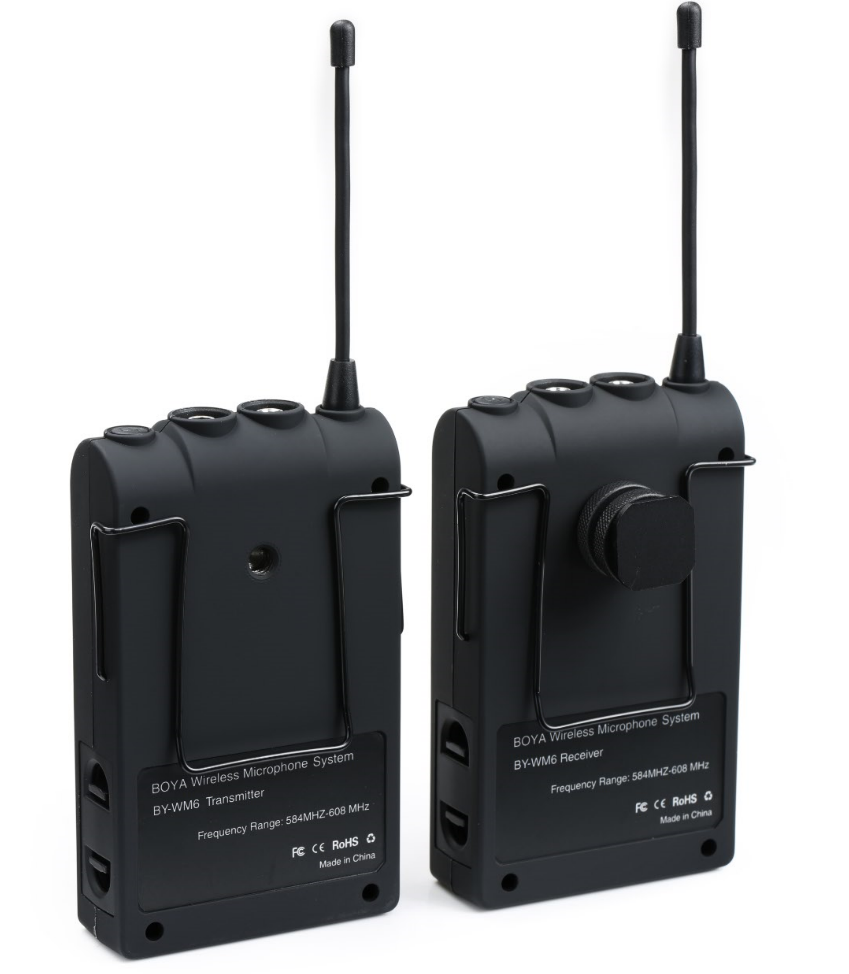 ไมโครโฟน BOYA BY-WM6 UHF 48 Channels Pro wireless Microphone
