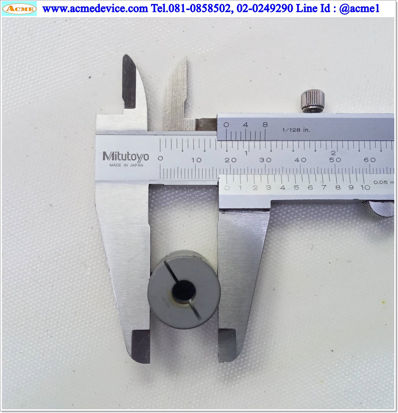 Coupling HELICAL ขนาด ID 5/6mm, OD 18mm, L 22mm, Aluminum, ACRM075-6mm-6mm