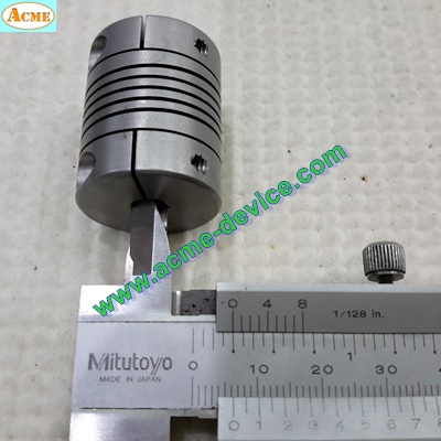Coupling HELICAL ขนาด ID 6.25/6.25mm, OD 26mm, L 32mm, Stainless, HCR100-8-8