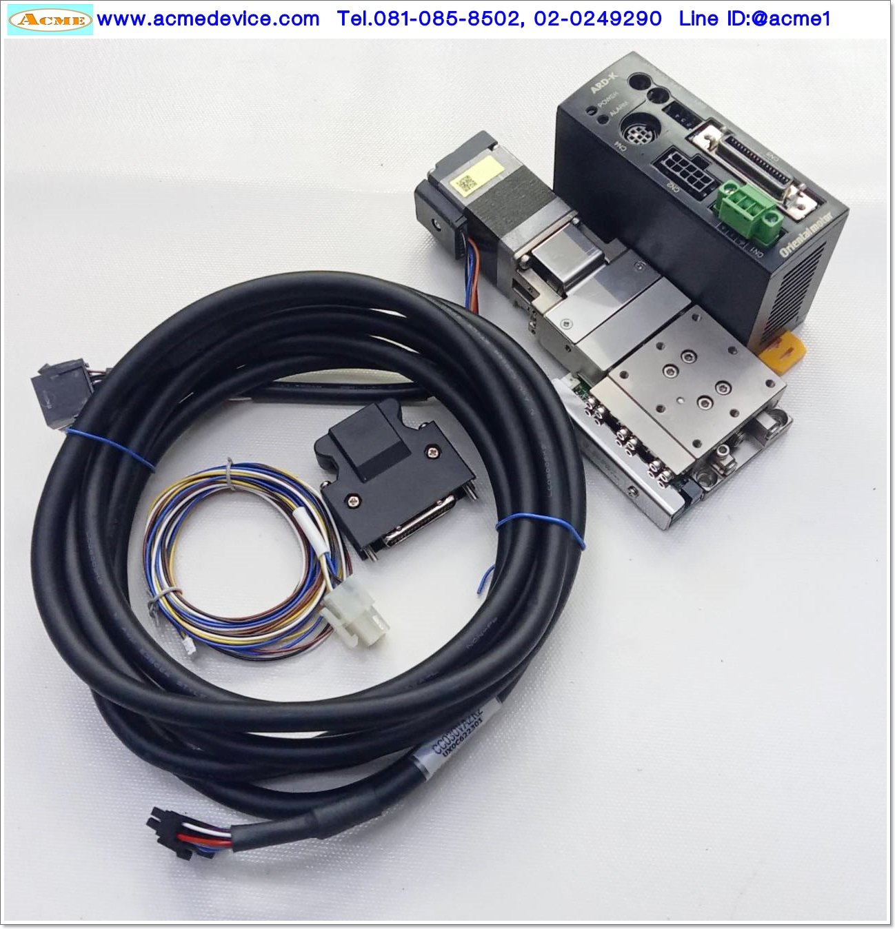 แกนสําเร็จรูป Ball Screw Suruga Seiki รุ่น PG413-R05AG-PAP, Sensor 5Vdc, ขนาด 40x40mm, Stroke 13mm & Stepping Oriental รุ่น ARD-K (Driver set)