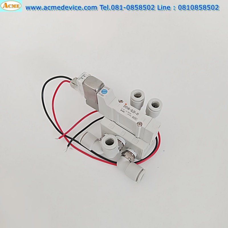 Solenoid Valve SMC รุ่น SY3140-5LZD-01, 5/2, 2-position single, Coil 24Vdc