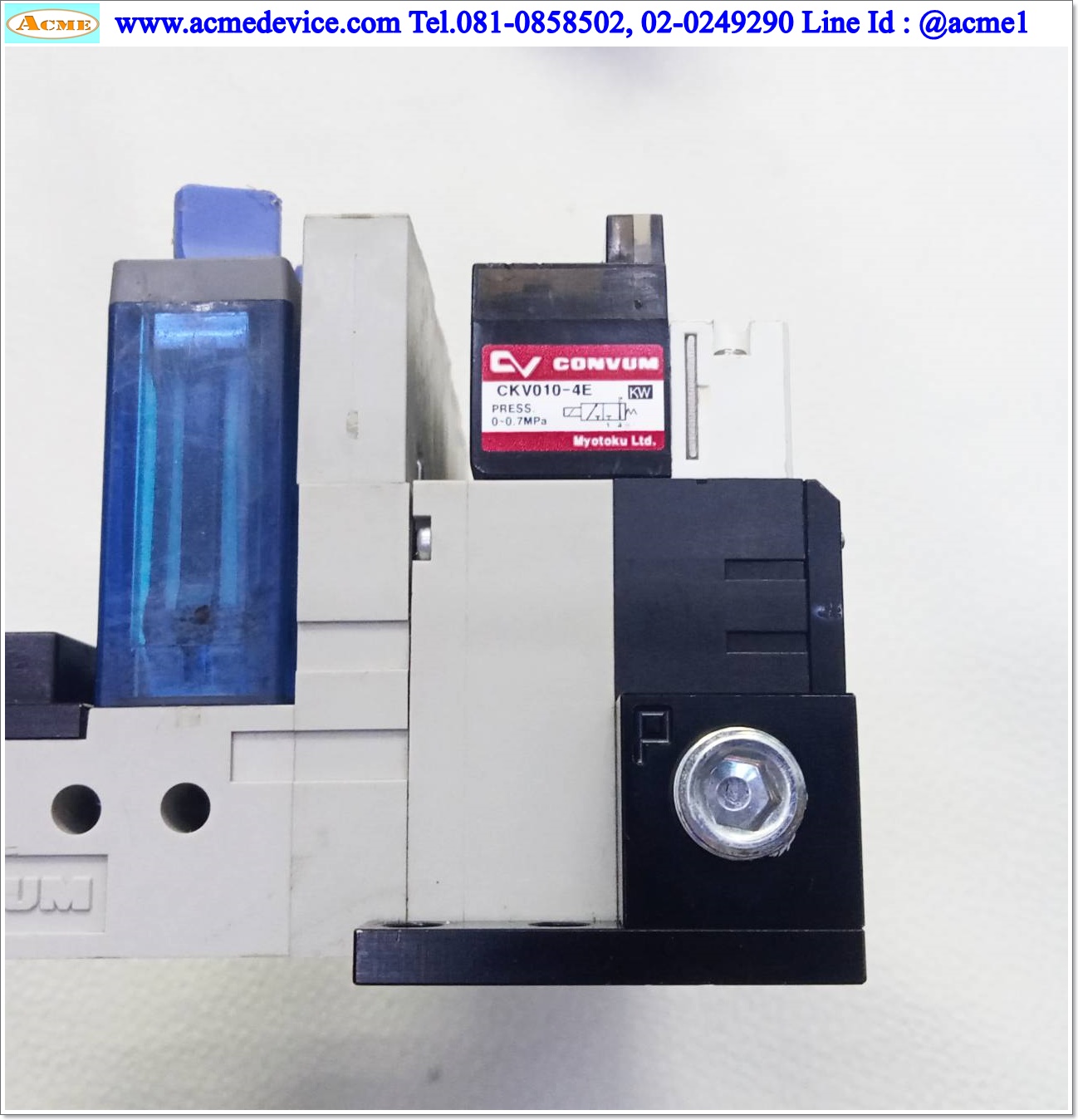 Vacuum Ejector Convum รุ่น MC22 series, CKV010-4E (4), -87kPa, 24Vdc