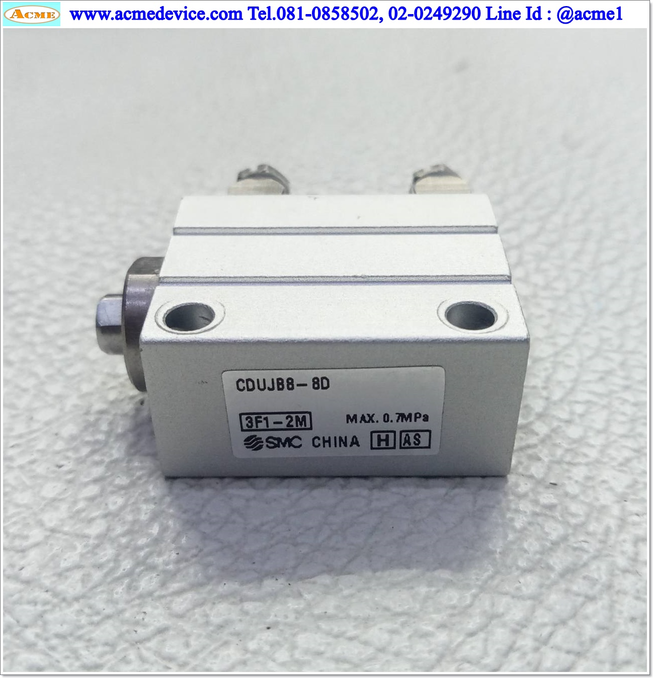 Air Cylinder SMC รุ่น CDUJB8-8D, Bore 8 mm, Stroke 8 mm