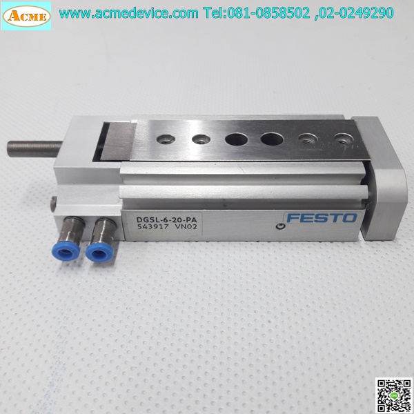 Air Cylinder Festo รุ่น DGSL-6-20-PA (543917), Bore 6 mm, stroke 20 mm