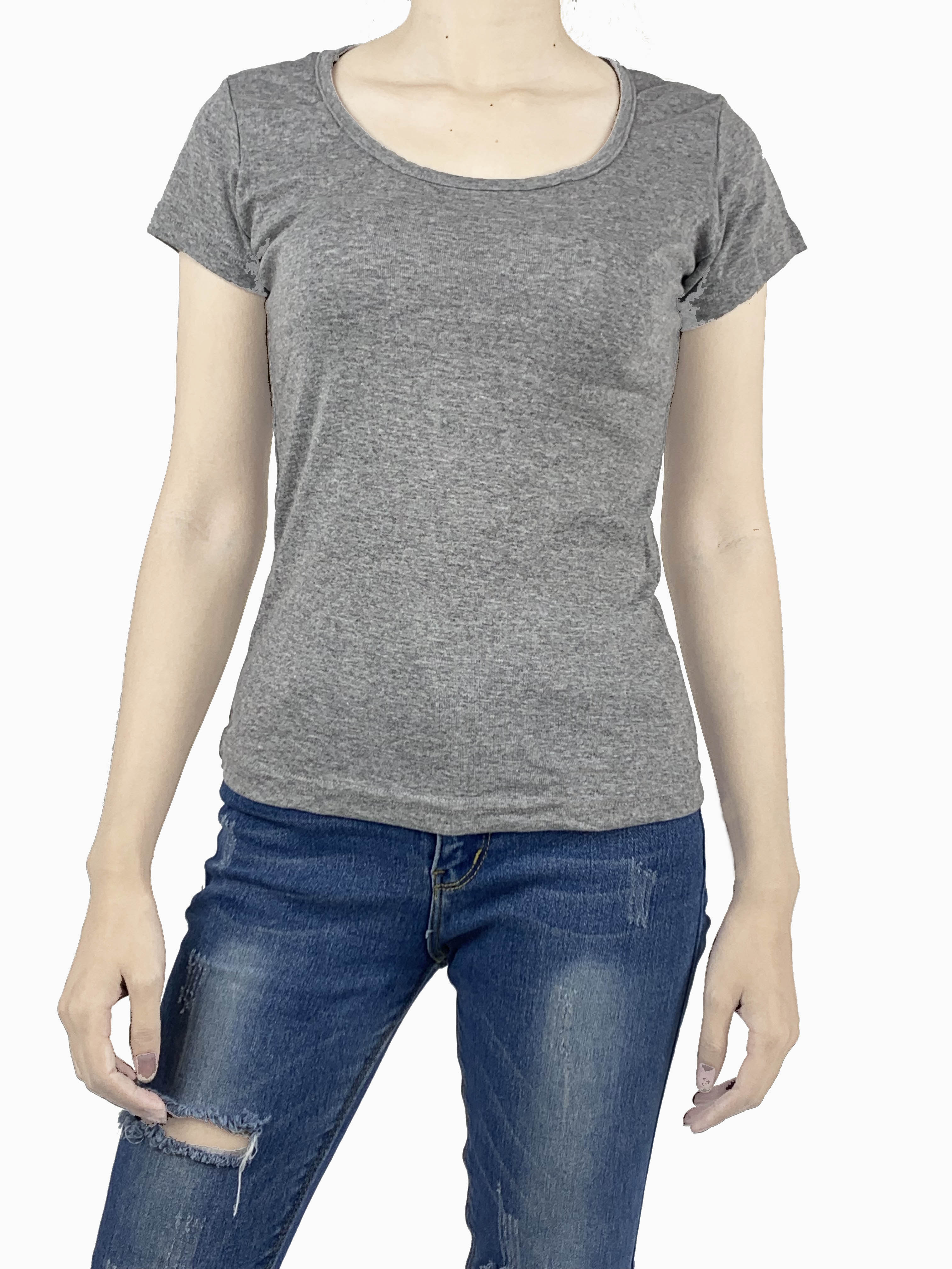 เสื้อคอกว้าง คละสี Size S