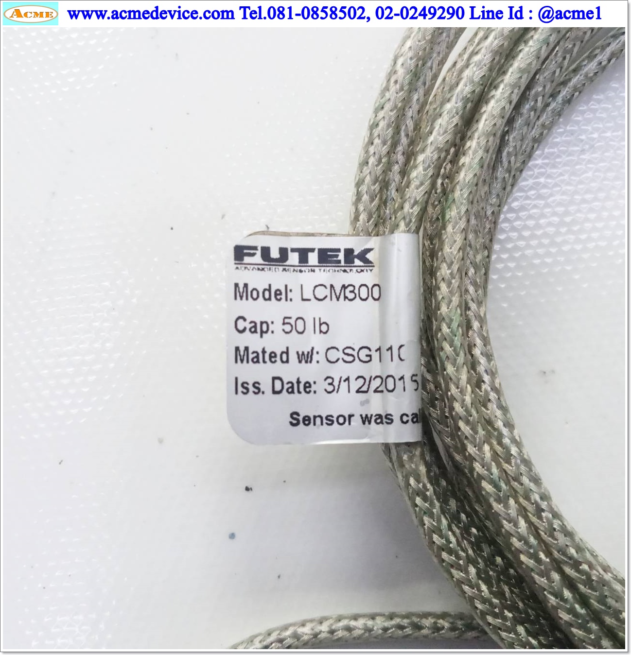 Load Cell Futek รุ่น LCM300, CAP 50 lb, 2224 N (22.68 kg), IP67