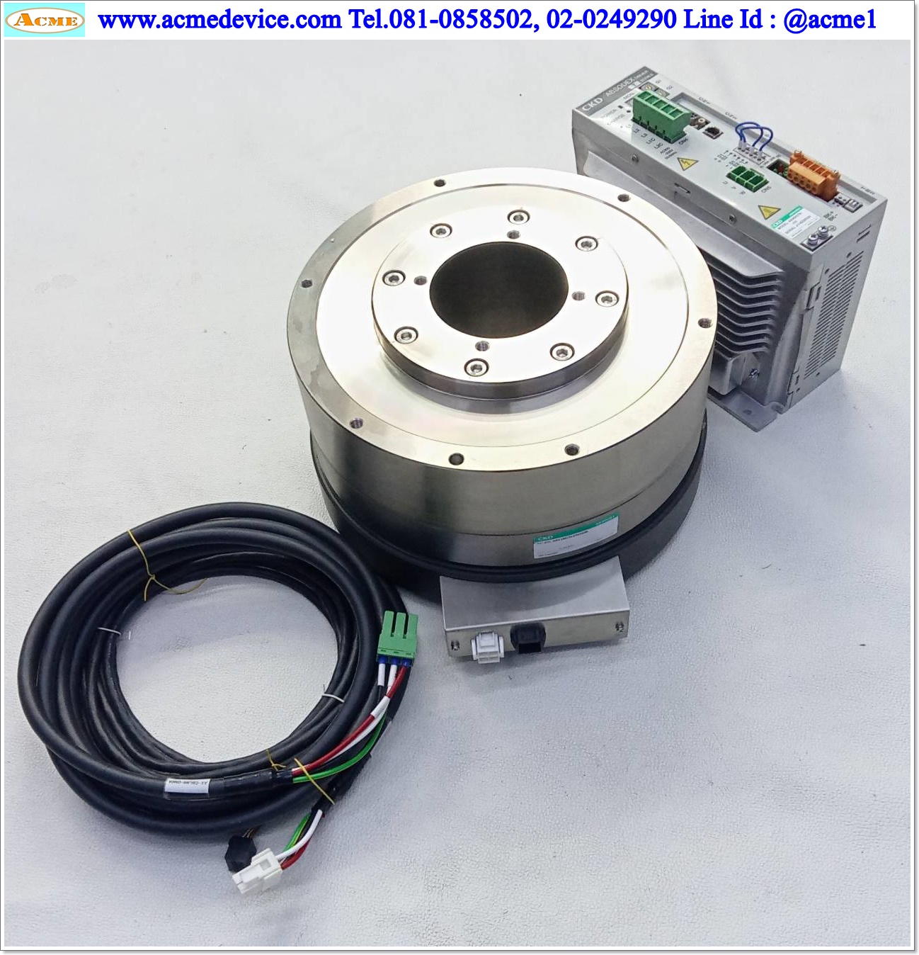 Direct Drive Servo CKD รุ่น AX9000TH-U2 & Motor AX4150TH-X702836, 150 N.m, 100 rpm