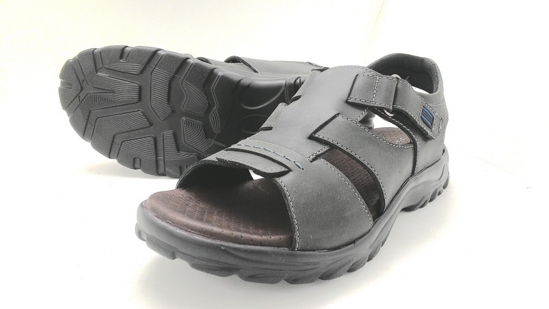 Leather sandals with backstrap (men)