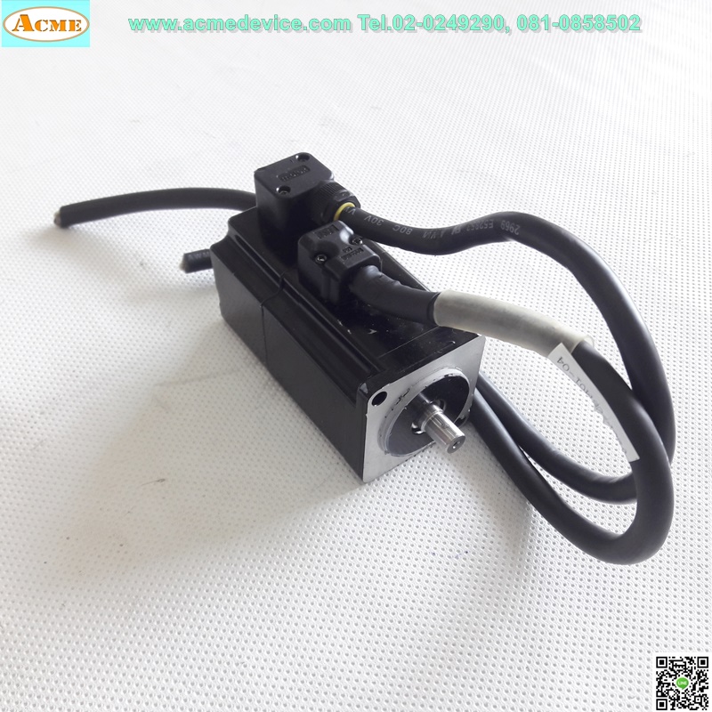 Servo motor Yaskawa รุ่น SGMAS-01ACAH161, 200V, 100W