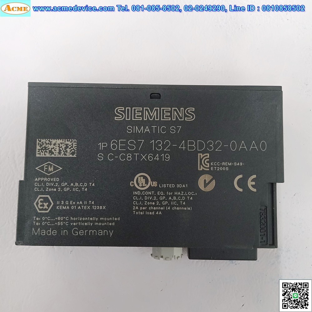 PLC SIEMENS SIMATIC S7 รุ่น 6ES7132-4BD32-0AA0 (4DO)