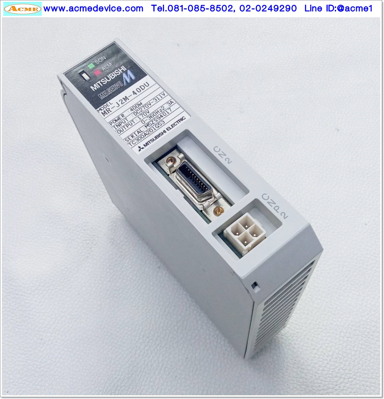 Servo Drive Mitsubishi รุ่น MR-J2M-40DU, 400W
