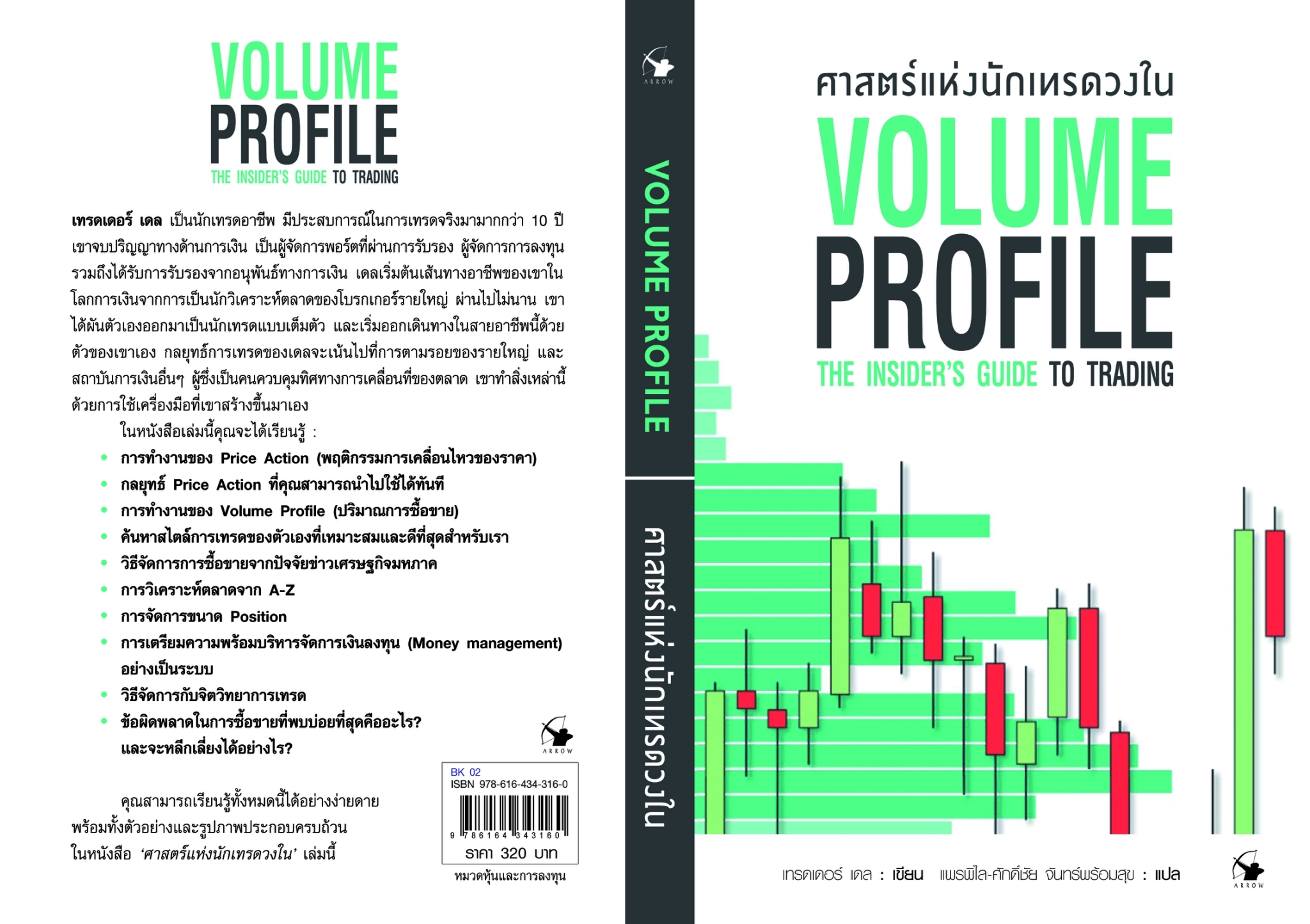 หนังสือเรื่อง ศาสตร์แห่งนักเทรดวงใน Volume Profile : เทรดเดอร์ เดล (Dale) : สำนักพิมพ์ แอร์โรว์ มัลติมีเดีย