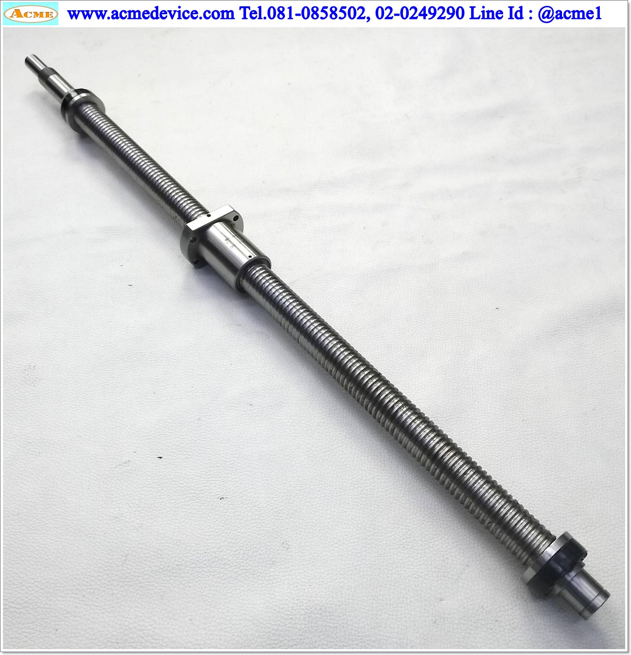 Ball Screw NSK รุ่น W2505WF-24P, ขนาดเพลา 20 mm. x 685 mm., Stroke 470 mm., Pit 4 mm.
