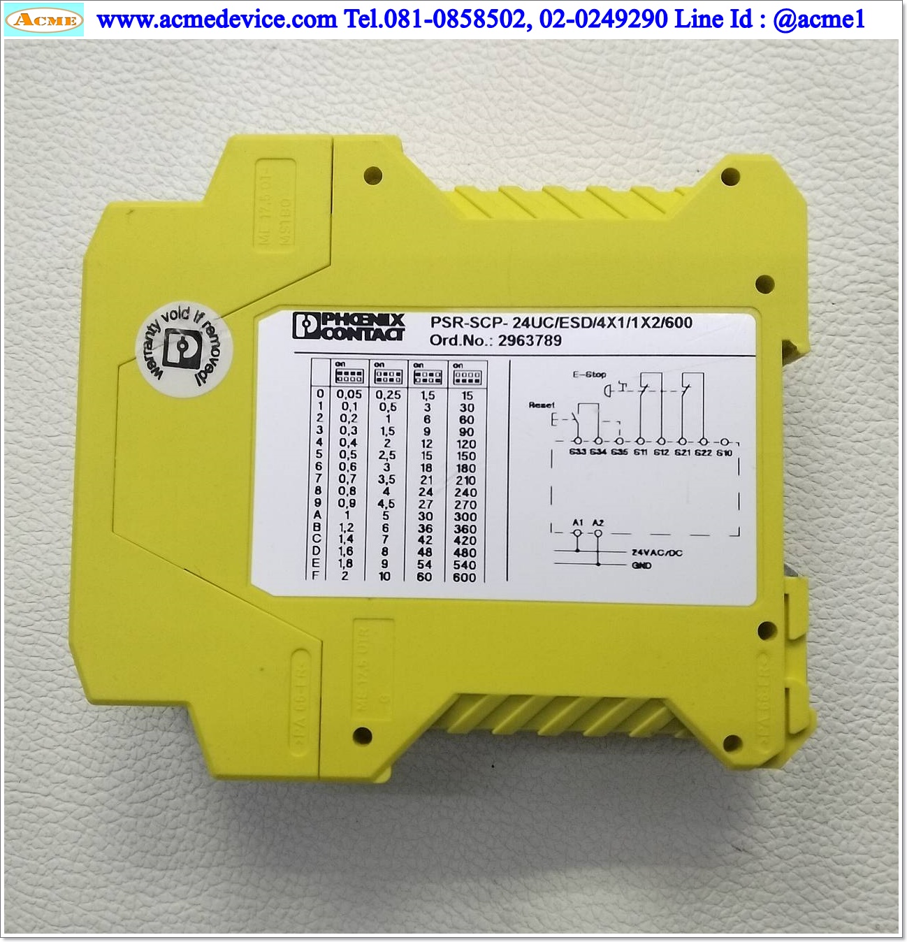 Safety Relay Phoenix Contact รุ่น PSR-SCP-24UC/ESD/4X1/1X2/600, 24 V AC/DC