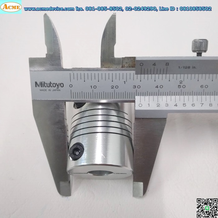 Coupling Aluminum ขนาด ID 12/15mm, OD 32mm, L 40mm