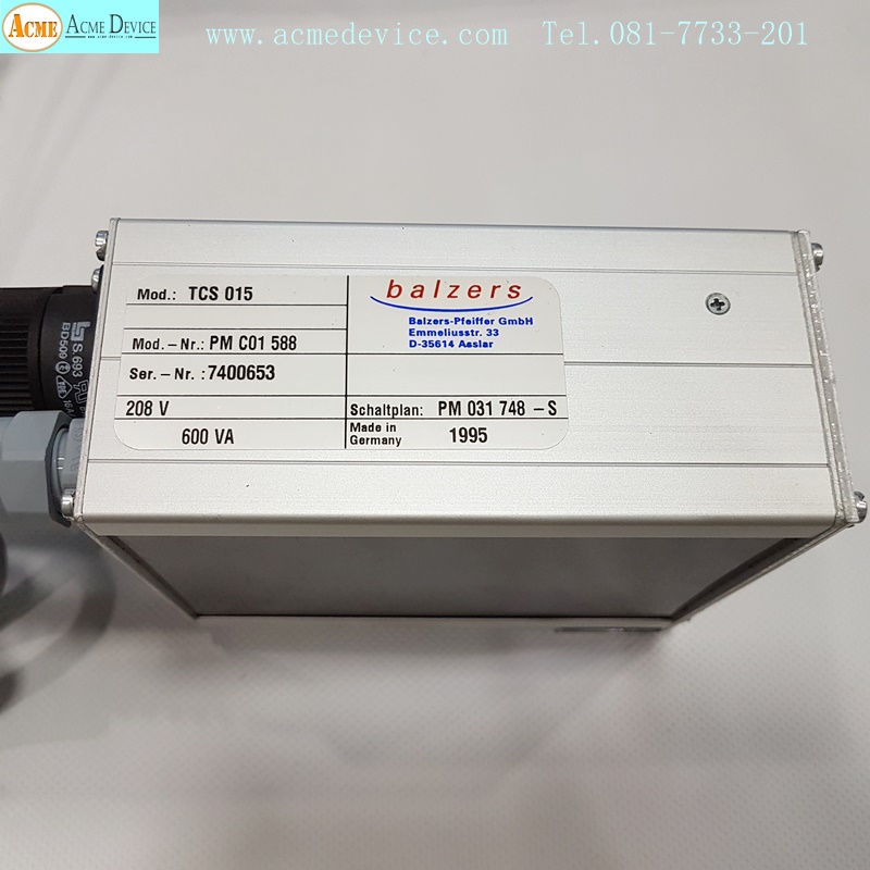 Vacuum Control Pump Balzers-Pfeiffer Gmbh รุ่น TCP015, 32V, 2.5A, 75VA