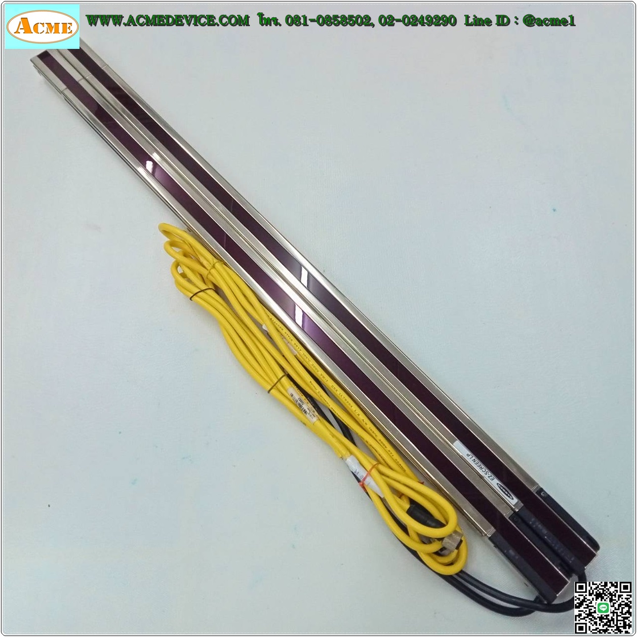 Area Sensor Banner รุ่น SLPE14-690NP8 + SLPR14-690NP8, Resolution 14 mm, ยาว 690 mm, ระยะ 0.1-7 M