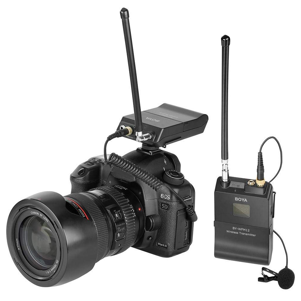 Microphone BOYA BY-WFM12 New VHF Wireless Microphone รับประกันศูนย์ไทย 1 ปี