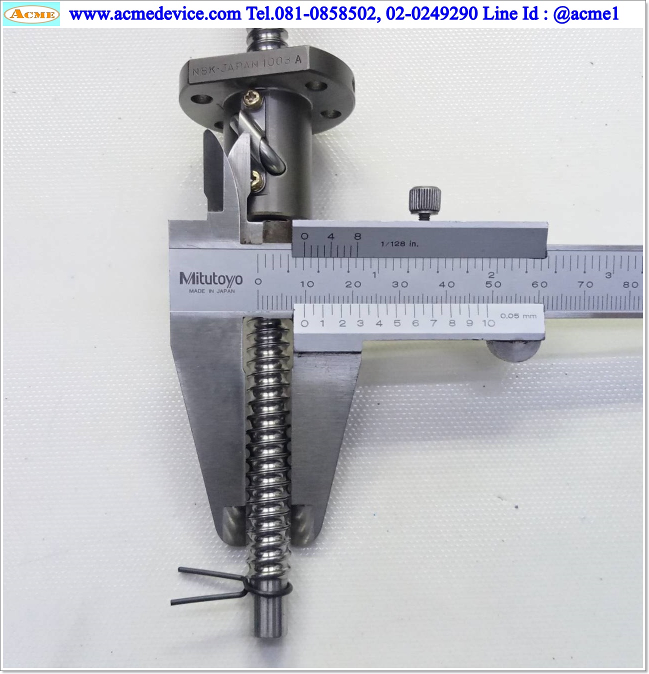 Ball Screw NSK รุ่น RNFTL 1003A3.5, ขนาด 10 x 220 mm., Stroke 140 mm., Pit 3 mm.