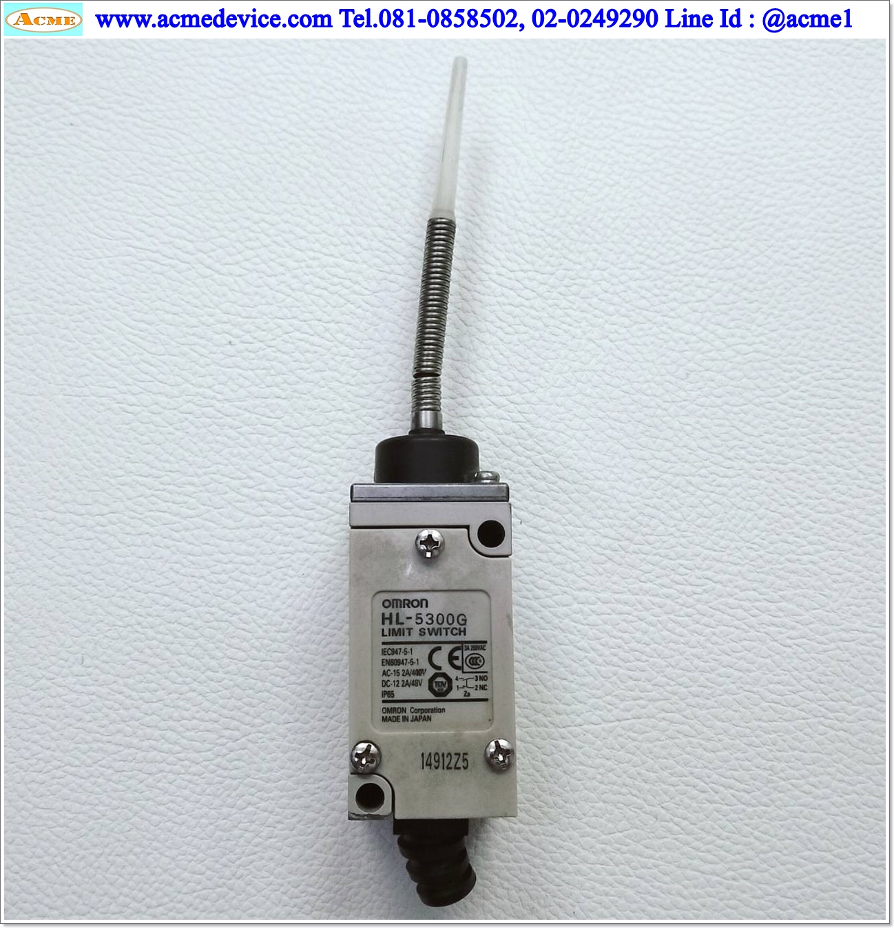 Limit Switch Omron รุ่น HL-5300G, 250V, 3A