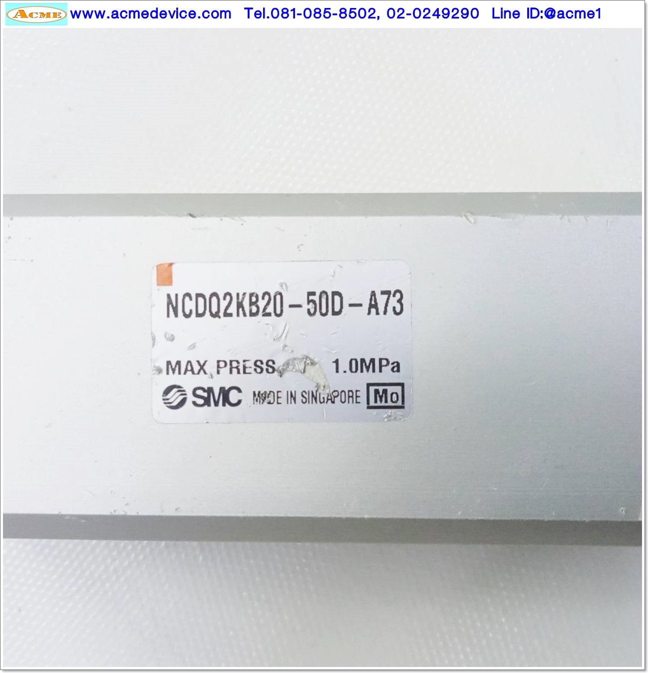 Air Cylinder SMC รุ่น NCDQ2KB20-50D-A73, Bore 20 mm, Stroke 50 mm