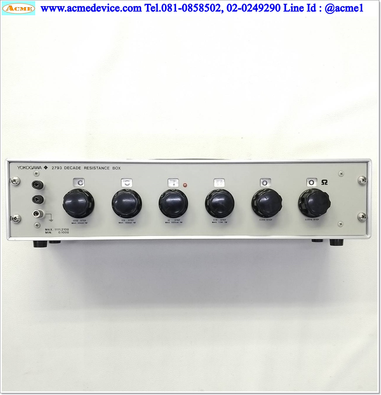 Decade Resistance Box YOKOGAWA รุ่น 2793, 279301, Range 0.100 to 1111.210 Ω