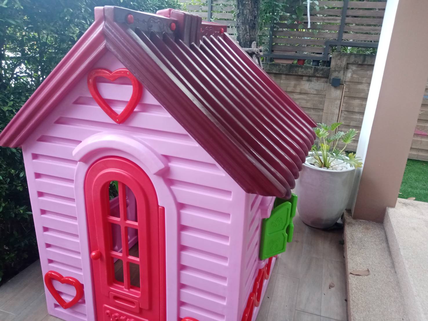 บ้านหรรษา(สีชมพู) บ้านน้อยสีชมพู บ้านของเล่นเสริมพัฒนาการเด็ก