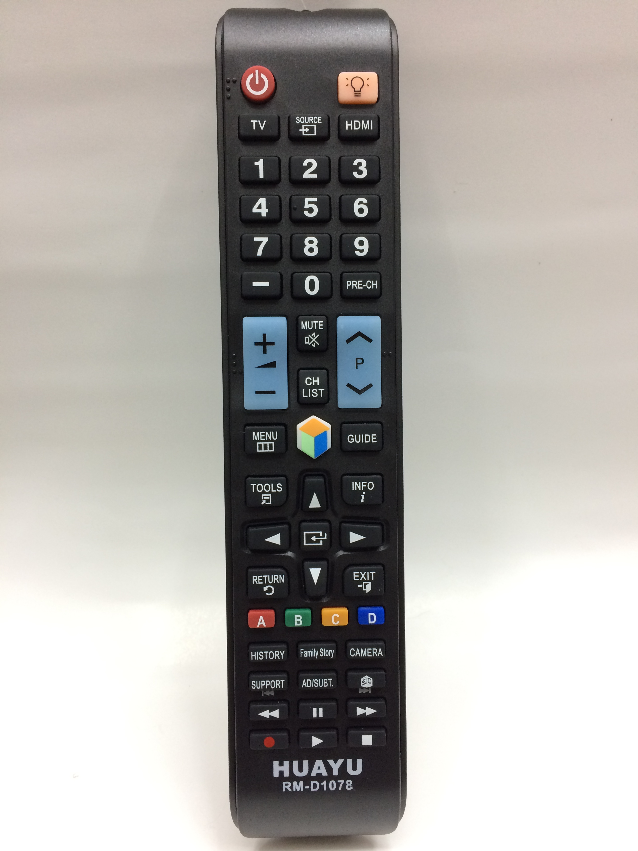 รีโมทสมาร์ททีวี ซัมซุง Samsung รุ่น D1078 (มีHub) ใช้กับทีวีซัมซุงสมาร์ททีวี(Smart TV)ทุกรุ่น