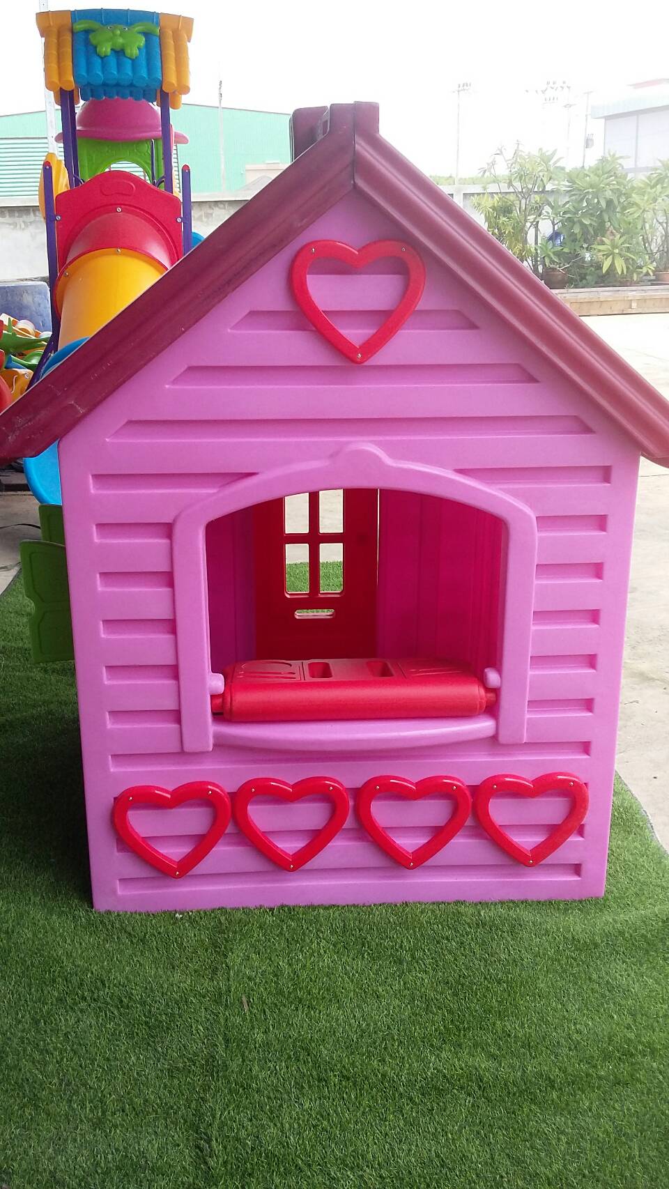 บ้านหรรษา(สีชมพู) บ้านน้อยสีชมพู บ้านของเล่นเสริมพัฒนาการเด็ก