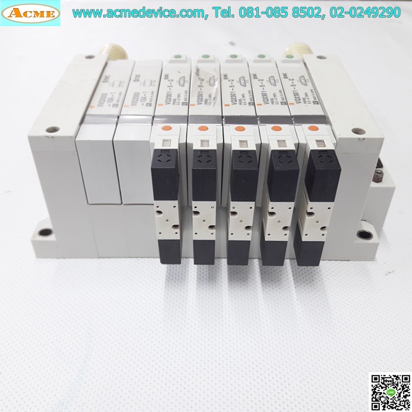 Solenoid Valve SMC รุ่น VQ2301-5-Q (5), 2 คอยส์, 3 Position, 24V