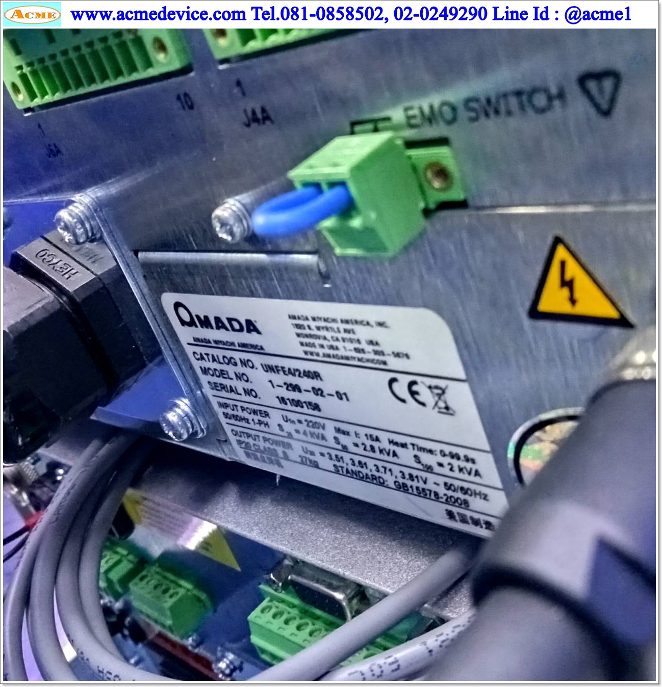 Welding Pulse Heat Power Supply MIYACHI รุ่น UNFE4/240R, Uniflow 4R, 1-299-02-01, Input 220Vac 15A, Input 220Vac 15A, Output 3.51 3.61 3.71 3.81Vac, (1 Control, 2 Transformer)