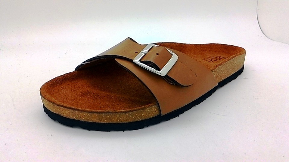 Cork sole leather sandal ( lady)