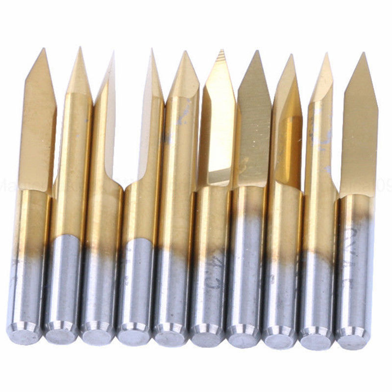 10 pcs ดอกแกะสลัก Engraving 30 องศา ขนาด 0.2 มิลลิเมตร