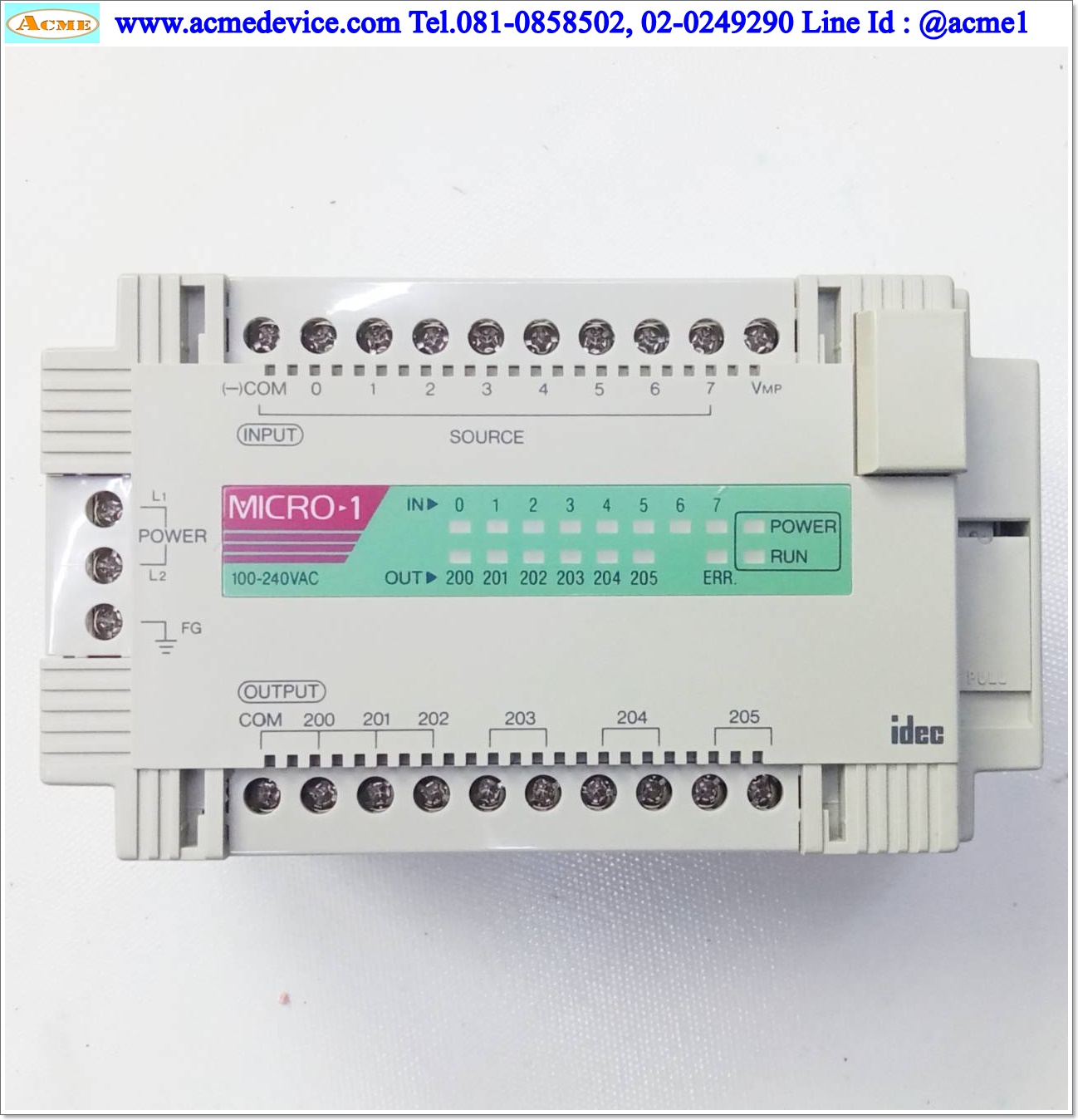 PLC Idec รุ่น FC1A-C1A1E, Relay Output