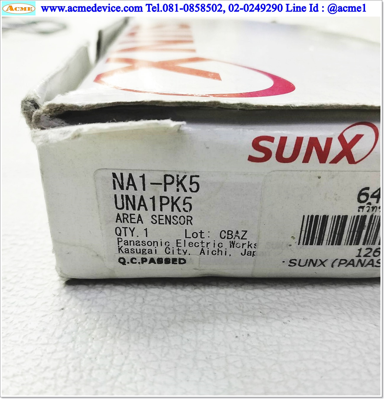 Area Sensor SUNX รุ่น NA1-PK5, NA1-PK5P + NA1-PK5D, ยาว 140 mm., ระยะ 0.1 to 1.2 M, NPN