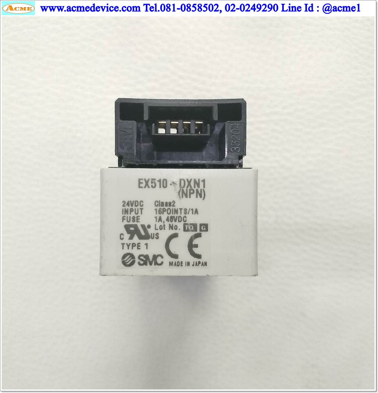 INTERFACE UNIT SMC รุ่น EX510-DXN1, NPN, 24Vdc (ไม่มีฝา)
