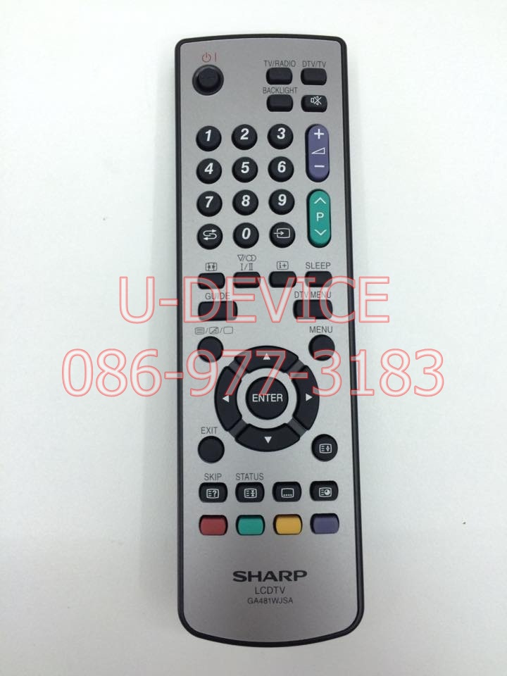 รีโมททีวี Sharp รุ่น481 ของแท้